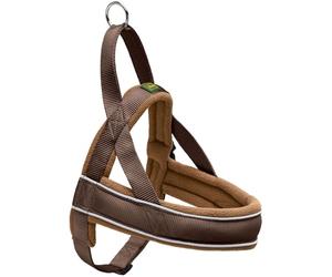 HUNTER Racing Norwegian Arnés para Perros, Nailon, Reflectante, Apto para Abrigos, marrón, S