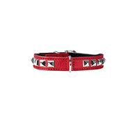 HUNTER Rocky Petit - Collar de níquel (30/23 x 27 cm), Color Rojo y Negro