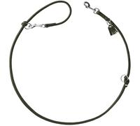 HUNTER Round & Soft München - Correa Ajustable para Perros | Piel cosida redonda, especialmente suave y flexible, ajustable en 3 posiciones, fabricado en Alemania, color: verde