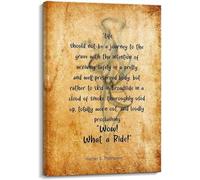 Hunter S Thompson Quote Poster - Life Should Not Be a Journey to the Grave Wow What a Ride, Inspirational Wall Art for Kitchen, Living Room, Office, Vertical Print (Unframed,16x24inch(40x60cm))