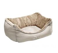 HUNTER Sofá para Perros Astana con Felpa, pequeño, 60 x 45 cm, Color marrón a Cuadros