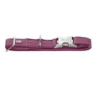 HUNTER Sofia ALU-Strong - Collar para Perro | Piel sintética con aspecto de napa, ajustable sin niveles, cierre de clic de aluminio, fabricado en Alemania, color frambuesa