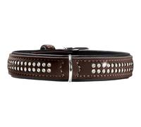 Hunter Softie Deluxe - Collar de Piel Nobuck para Perro, Talla 35, Color marrón