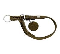 HUNTER Solid Education Collar de Entrenamiento para Perros, Cuero, Suave, Antideslizante, 60 (L), Oliva