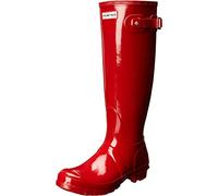 Hunter tall Gloss W23616 - Botas altas para mujer, rojo militar, 36 EU