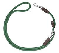 HUNTER Vario-Correa para Perros Freestyle, Color: Verde Oscuro, Longitud Ajustable sin Niveles, Resistente y Antideslizante, Resistente a la Intemperie y fácil de Limpiar, día a día y