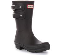 HUNTER WFS2389RMA-BLK Corto Múltiple Hebilla Goma Mujer Botas Negro GB 3-8