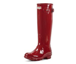 Hunter - Wmn Org Tall Gloss, Botas de agua Mujer, Rojo (Military Red), 42 EU