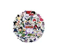 Hunter X Hunter - Calcomanías de anime de dibujos animados para niños, para laptop, botellas de agua, bicicleta, monopatín, equipaje (50 unidades)