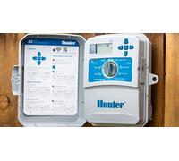 Hunter Irrigation Programador X2 401-4 – 4 estaciones, int/ext, WiFi compatible (Wand no incluido)