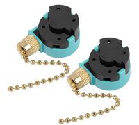 Hunter ZE-268S6 Interruptor de Ventilador de Techo de 3 velocidades con 4 Cables Interruptor de Control de Cadena de Inter.