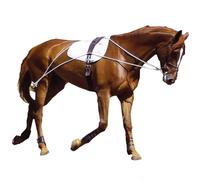 Hunters Saddlery Ultimate - Sistema de Ayuda para el Almuerzo de Caballo - Pony, COB/Caballo, tamaño de Proyecto, Extra Large (Draft), Negro