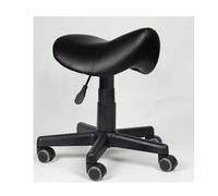 HUNTFF Taburete de sillín con ruedas, altura ajustable, giratorio, resistente, taburete, asiento, para clínica, dentista, spa, centros de masaje, estudio, soporte de hasta 550 libras