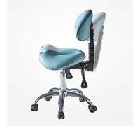 HUNTFF Taburete giratorio ergonómico con soporte de espalda para higienista dental, respetuoso con el medio ambiente, silla de salón ajustable para sentarse cómodamente