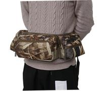 Hunting Fanny Pack, Paquete de Cintura de Caza de Camuflaje Impermeable con cinturón Ajustable, riñonera práctica Ligera para Caminar bumbag al Aire Libre