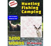 Hunting, Fishing, Camping word search