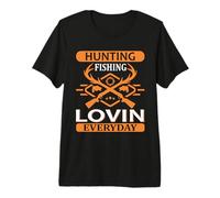 Hunting Fishing Lovin Everyday Hunter Life Adventure Nature Camiseta Premium