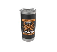 Hunting Fishing Lovin Everyday Hunter Life Adventure Nature Vaso térmico de acero inoxidable de doble pared