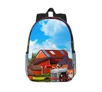 Hunting Flying Wild Ducks - Mochila para portátil con estampado de patos salvajes, ligera, impermeable, mochila ergonómica de 15 pulgadas, Company Farm Tractor, One Size