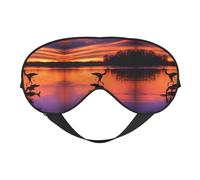 Hunting Flying Wild Ducks - Sombra de ojos súper suave y cómoda con correa ajustable, cubierta de ojos cero presión ocular