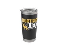Hunting Life Deer Hunter Life Adventure Nature Lover Vaso térmico de acero inoxidable de doble pared