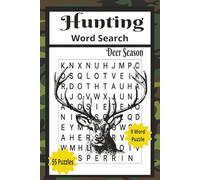 Hunting Word Search: Hunting Word Search Puzzles, 110 Page 55 Puzzles 9 Word, Deer Hunting Word Search Book