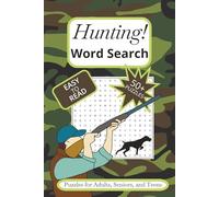 Hunting Word Search Puzzle Book: Word Searches with Easy to Read Print about Hunting, Shotguns, Rifles, Firearms, and More | 6x9 inches, 110 pages | ... Holidays, Free Times, and Waiting Rooms