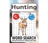 Hunting Word Search puzzle book: Word Searches with Easy to Read Print about Hunting, Stalking and Tracking and More | 6x9 inches, 111 pages | 50 + ... Gift for Vacations, Holidays, and Free Times.