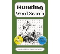 Hunting Word Search Puzzle Book: Word Searches with Easy to Read Print about Hunting, Tracking, Trapping and More | 6x9 inches, 110 pages | 50+ ... for Vacation, Relaxation and Stress Relief