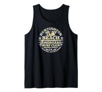 Huntington Beach Longboard Surf Club CA Surfista Camiseta sin Mangas