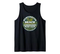 Huntington Beach Longboard Surf Club CA Surfista Camiseta sin Mangas