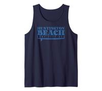Huntington Beach Surf City USA Retro Style Camiseta sin Mangas