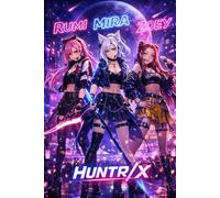 HUNTR/X Neon Notebook: 110 Pages Grid Journal for K-Pop Fans, Dream Chasers & Neon Aesthetic Lovers