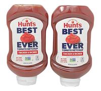 Hunt's - Tomate ketchup de jarabe de maíz natural no de alta fructosa 100% 20 oz (paquete de 2)