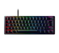 Huntsman Mini (Red Switch) - Teclado Gaming, compacto para juegos del 60% con interruptores opto-mecánicos (tapas de teclas PBT, cable USB-C desmontable) Teclado Español - Negro
