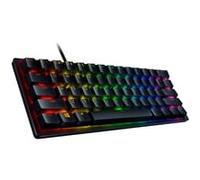 Razer Huntsman Mini (Interruptor Rojo) - Teclado Compacto 60% para Videojuegos con interruptores lineales rápidos opto-mecánicos (PBT, Cable USB-C extraíble) QWERTZ, diseño alemán, Negro