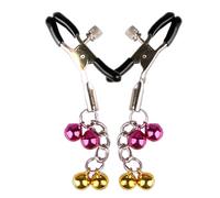 HUNTVE Acero Inoxidable con Colgante pezón Abrazaderas Metal pezón Abrazaderas Campana Campana Barbell Estilo pezón Abrazaderas joyería Femenina joyería Masculina