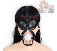 HUNTVE Multifuncional de Cuero Panda Máscara de Ojos de Silicona Blanca Máscara de Yoga Ball