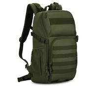 HUNTVP 25L Mochila de Asalto Militar Táctical MOLLE Bolsa de Hombro Impermeable para Caza Viajar Aire Libre Camping Senderismo, Negro/Marrón/Camo/Verde (Verde)