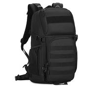 HUNTVP 25L Mochila de Asalto Militar Táctical MOLLE Bolsa de Hombro Impermeable para Caza Viajar Aire Libre Camping Senderismo, Negro