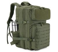 HUNTVP 45L Mochila Militar Mochila Hombre Tactica Nylon Bolsa Molle Impermeable para Caza Viajar Aire Libre Trekking Senderismo (Typ-3 Verde)