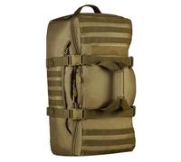 HUNTVP 60L Mochila de Asalto Mochila de Bandolera Bolsa de Riñonera 3 vías para Llevar Estilo Militar Táctical Gran Mochila Impermeable, Marrón
