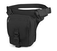 Huntvp Bolsa de Pierna Táctical Bolsa de Lona Militar Riñonera Bicicleta Motocicleta MOLLE para Hombres Mujeres Caza Correr Ciclismo Senderismo, Tipo 6 -Negro
