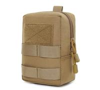 Huntvp Mini táctica Bolsa MOLLE Pouch Militar Bolsillo Riñonera Hombre Mochila Táctical para Caza Ciclismo Camping Senderismo, Tipo-3 Marrón