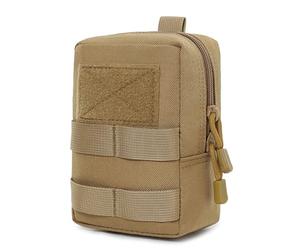 Huntvp Mini táctica Bolsa MOLLE Pouch Militar Bolsillo Riñonera Hombre Mochila Táctical para Caza Ciclismo Camping Senderismo, Tipo-3 Marrón