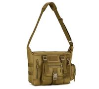 HUNTVP Mochila de Hombro Mochila de Bandolera Mochila de Pecho Mochila Asalto Mochila Táctical Militar Bolso de Múltiple Función Mochila, marrón