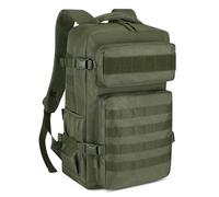 HUNTVP Mochila Militar 30L Mochila Tactica Mochila Hombre Impermeable Molle Mochila de Emergencia para Viaje Senderismo Camping Montañismo,30L-Verde