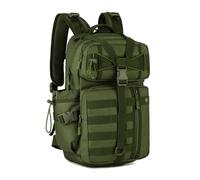 HUNTVP Mochila Militar 30L Tactica Mochila Hombre Molle Impermeable para Caza Viajar Las Actividades Aire Libre Senderismo, 30L-Verde
