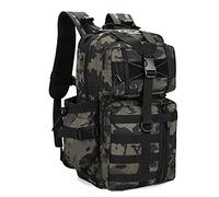 HUNTVP Mochila Militar 30L Tactica Mochila Hombre Molle Impermeable para Caza Viajar Las Actividades Aire Libre Senderismo, 30L-camuflaje