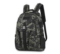 HUNTVP Mochila Militar 50L Mochila Hombre Grande Expandible, Tactica Molle Impermeable para Caza Viaje Policial Acampada Senderismo Montañismo Trekking(camuflaje)
